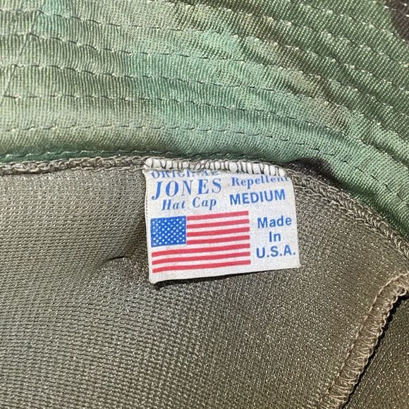 Vintage Original Jones Bucket Hat Cap Camo Water Resistant Sz Medium Rare Lined - Picture 10 of 13